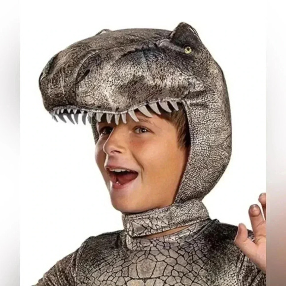 Disguise Jurassic World T Rex child costume. NWT. XS 3-4T glowing eyes - Picture 3 of 9